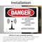 Signmission Radiation & Laser Sign, 7 in H x 10 in W, Vinyl Decal, Rectangle OS-2PACK-DS-D-710-L-1693 - alternate 4